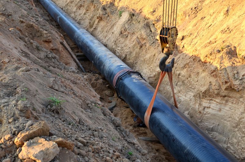 Gas Line Installation detail